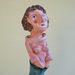 ポルトガル陶人形　妊婦さん　Joao Ferreira作品