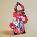 ポルトガル陶人形　Ｄｉａｂｏ　Prazeres Cota作品